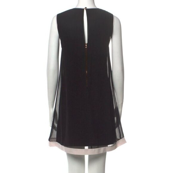 Ted Baker Black Sleeveless Pink Bow 60s Style Shift Dress Cocktail Wedding Guest - Picture 3 of 3